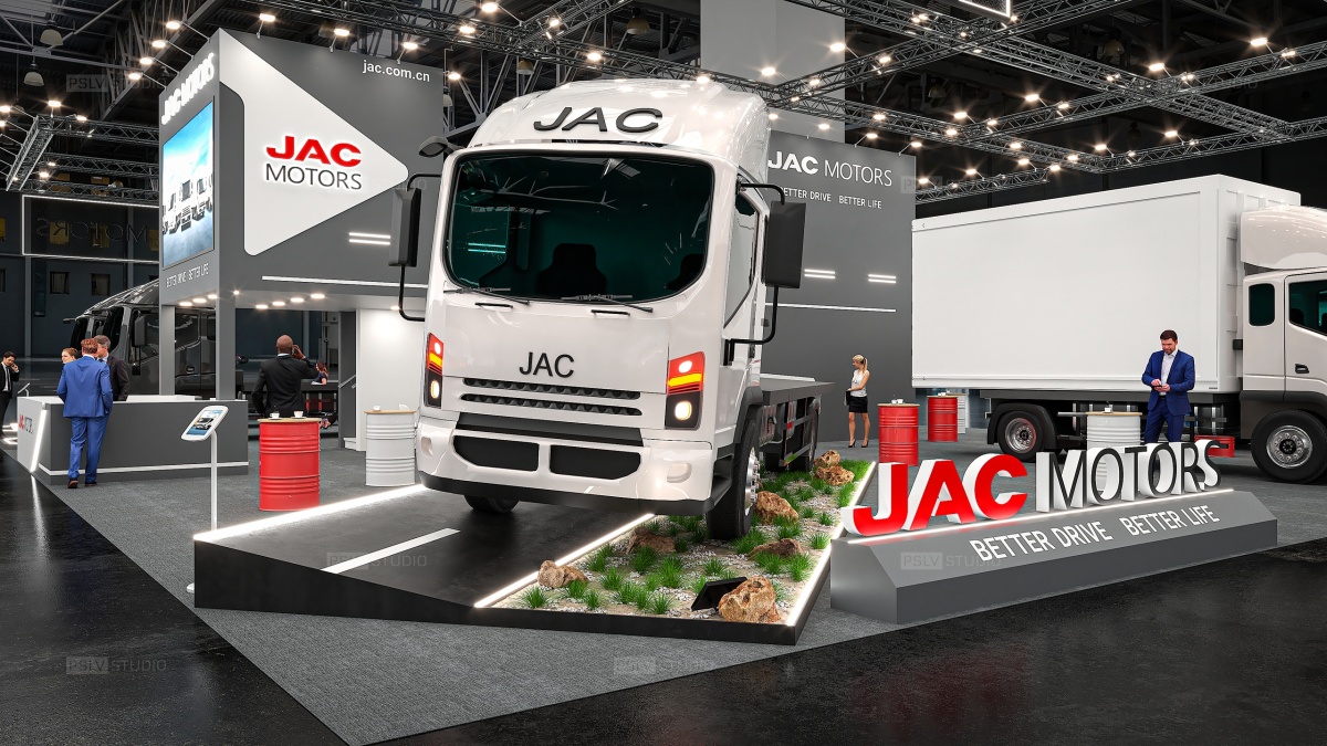 дизайн-проект выставочного стенда jac | Поспелов Денис — Студия дизайна