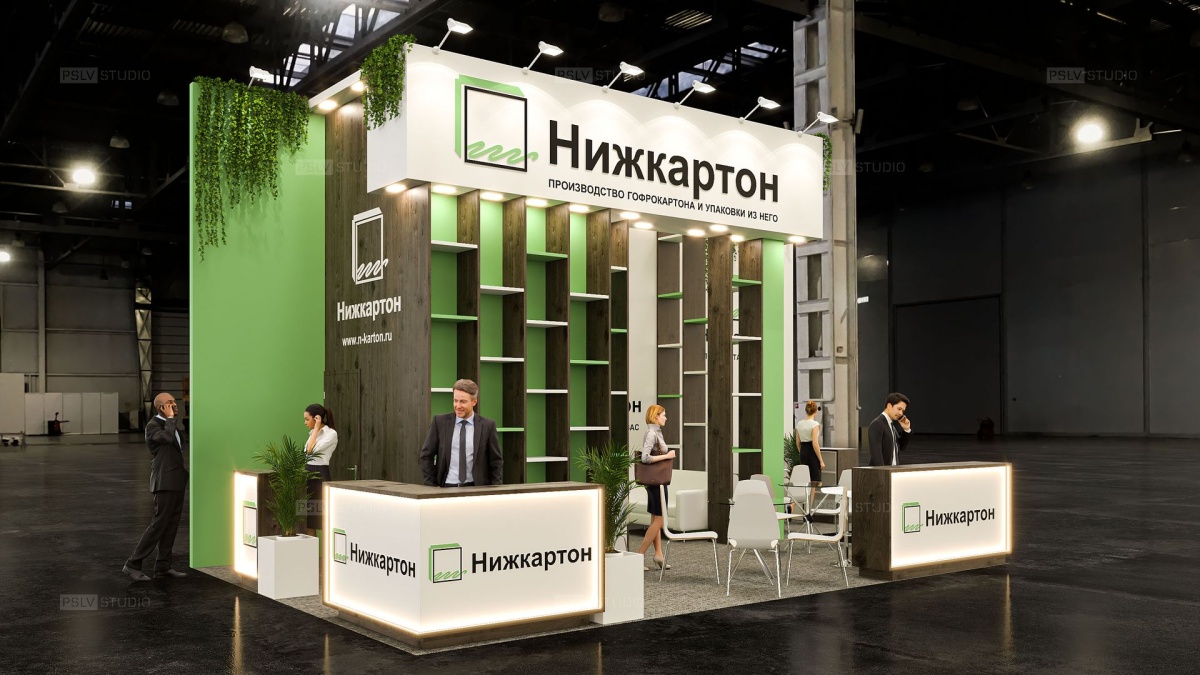 дизайн-проект выставочного стенда нижкартон | Поспелов Денис — Студия дизайна