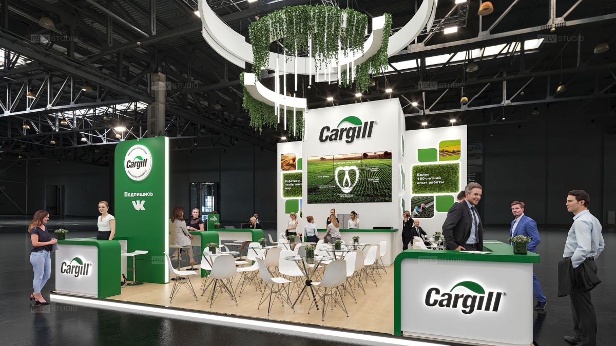 дизайн-проект выставочного стенда cargill | Поспелов Денис — Студия дизайна