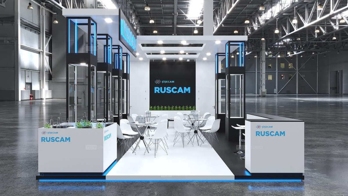 дизайн-проект выставочного стенда ruscam | Поспелов Денис — Студия дизайна