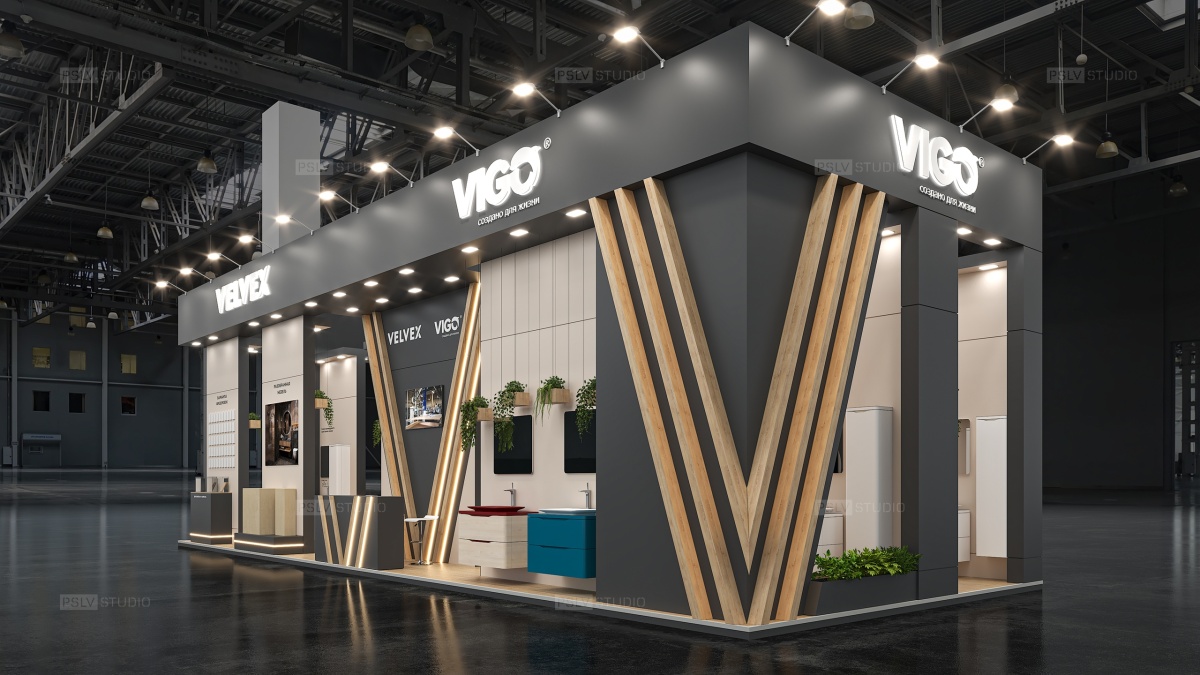 дизайн-проект выставочного стенда vigo | Поспелов Денис — Студия дизайна