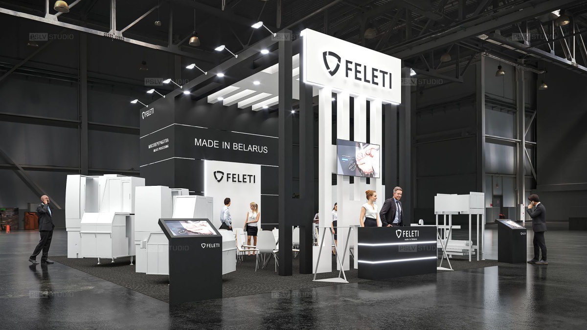 дизайн-проект выставочного стенда feleti | Поспелов Денис — Студия дизайна