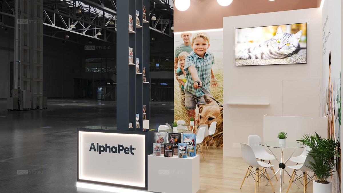 дизайн-проект выставочного стенда alphapet | Поспелов Денис — Студия дизайна