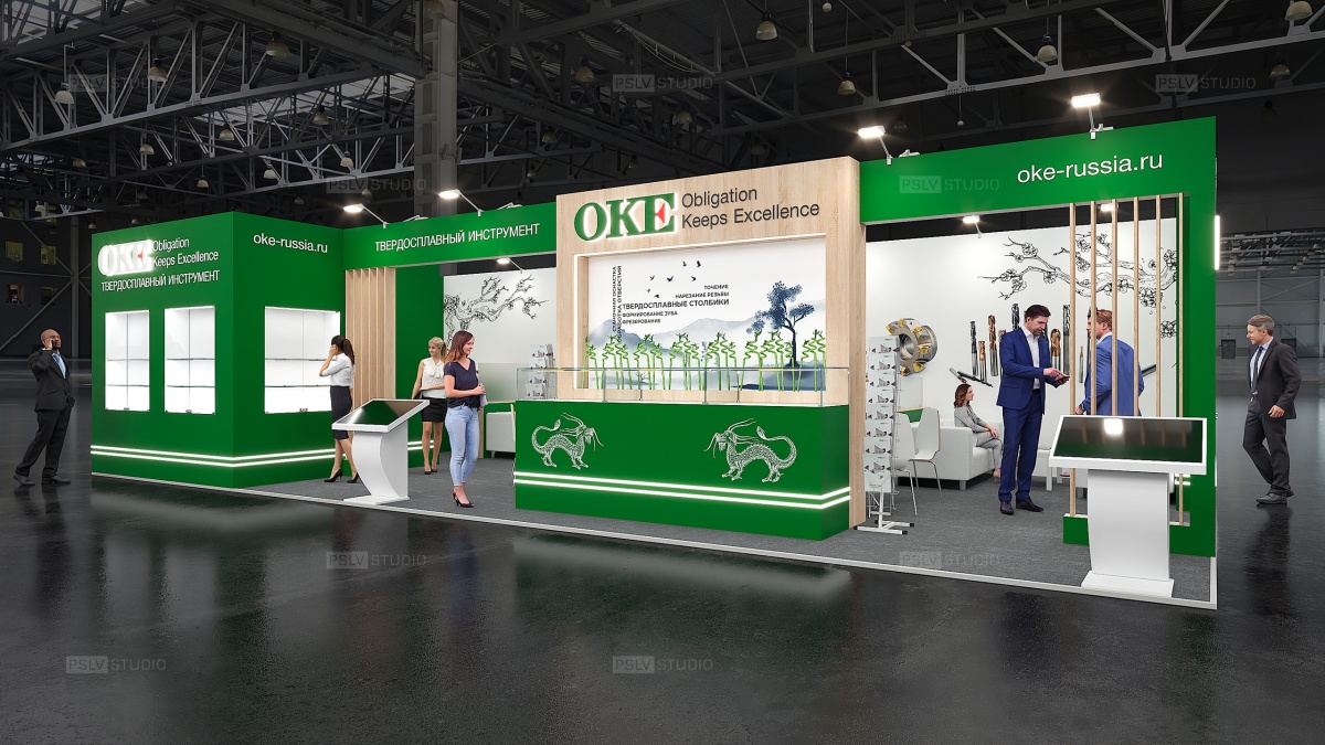 дизайн-проект выставочного стенда oke | Поспелов Денис — Студия дизайна