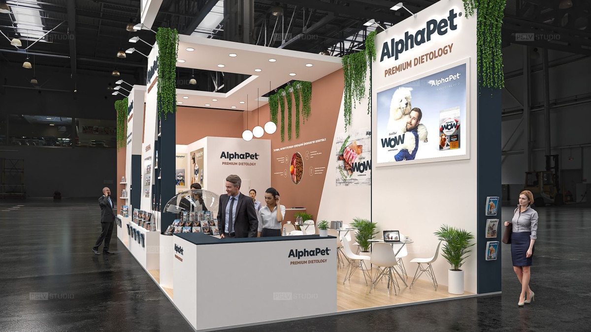 дизайн-проект выставочного стенда alphapet | Поспелов Денис — Студия дизайна