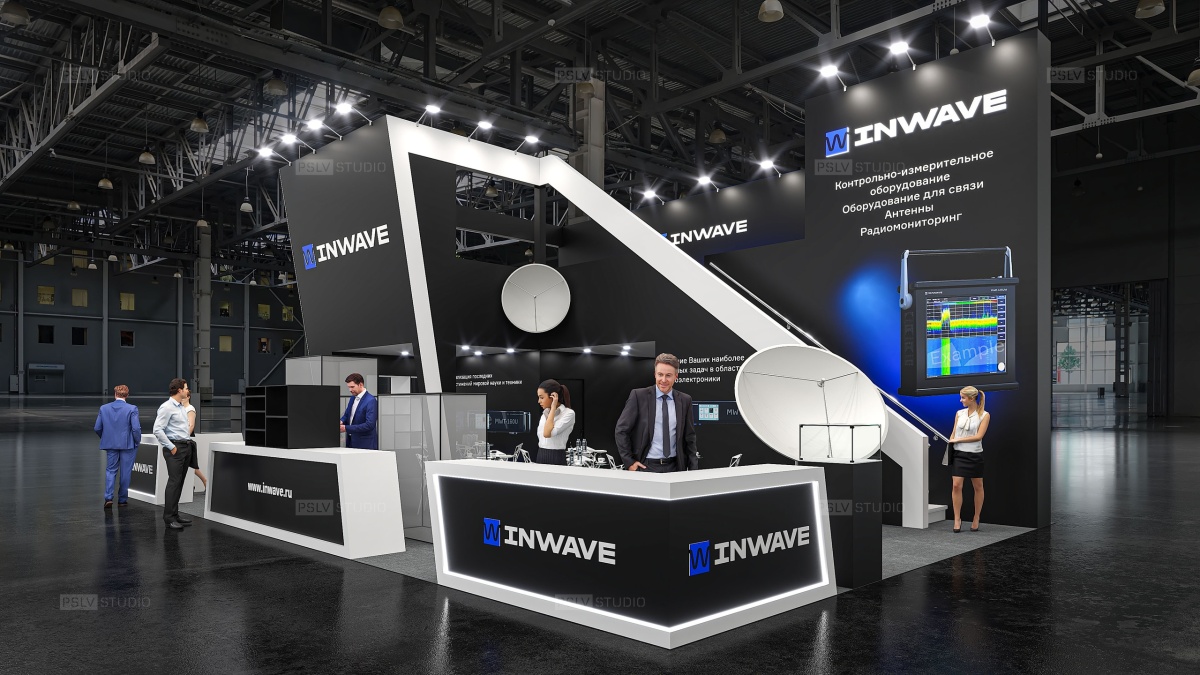 дизайн-проект выставочного стенда inwave | Поспелов Денис — Студия дизайна