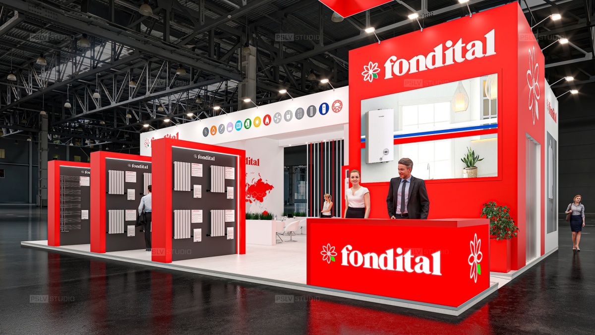 дизайн-проект выставочного стенда fondital | Поспелов Денис — Студия дизайна