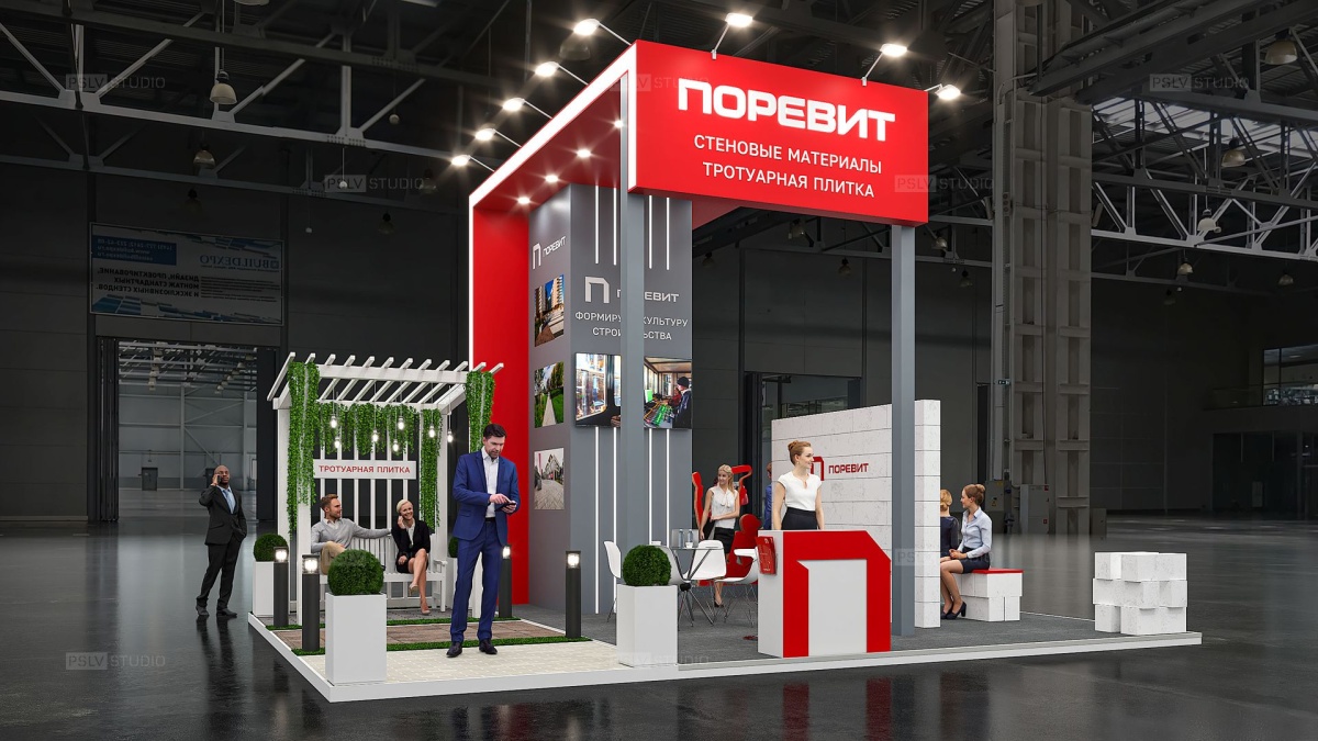 дизайн-проект выставочного стенда поревит | Поспелов Денис — Студия дизайна