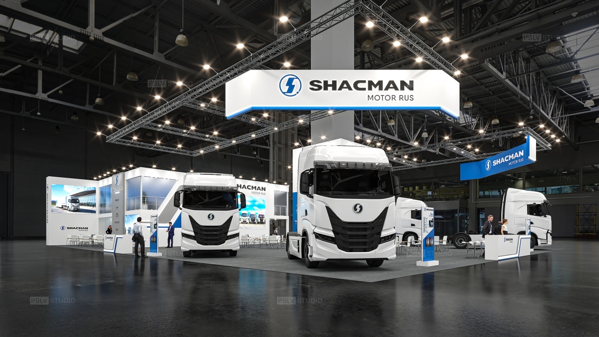 дизайн-проект выставочного стенда shacman | Поспелов Денис — Студия дизайна