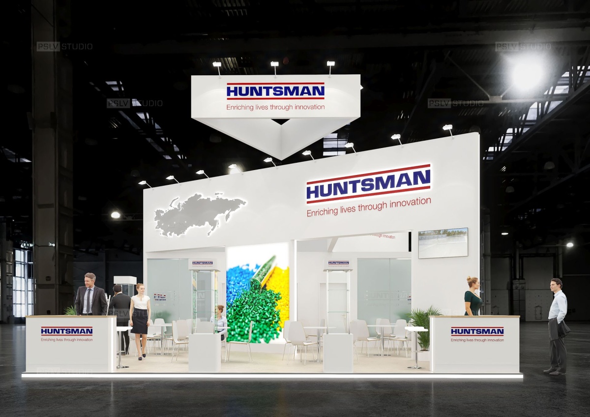 дизайн-проект выставочного стенда huntsman | Поспелов Денис — Студия дизайна