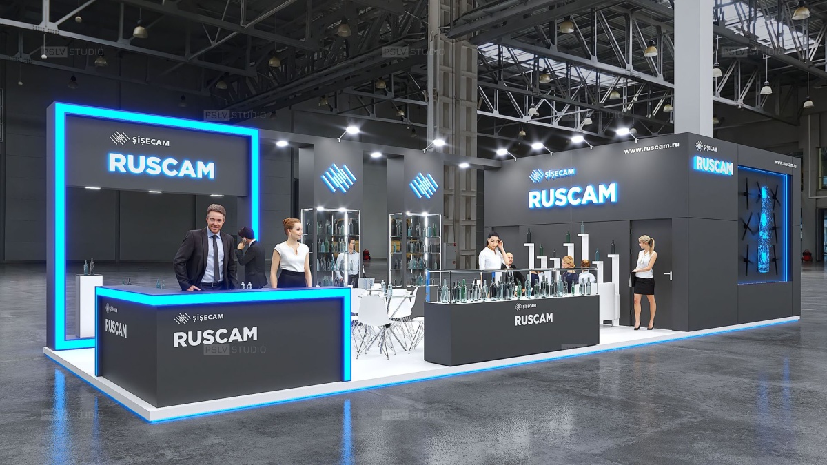 дизайн-проект выставочного стенда ruscam  | Поспелов Денис — Студия дизайна