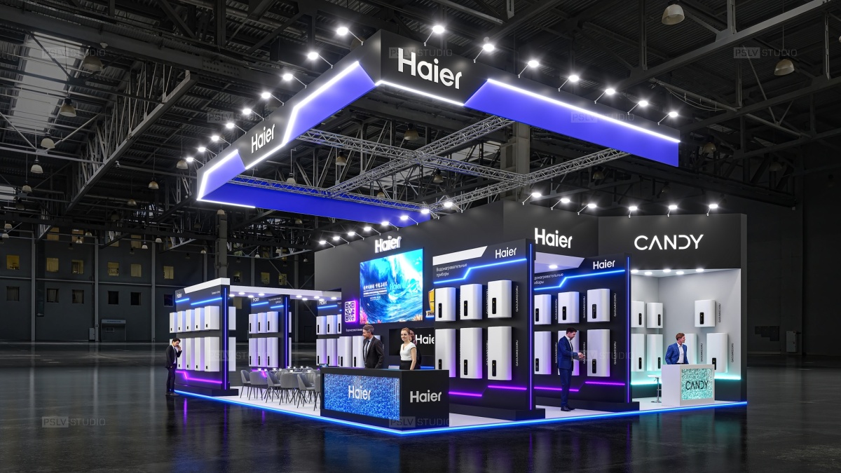дизайн-проект выставочного стенда haier | Поспелов Денис — Студия дизайна