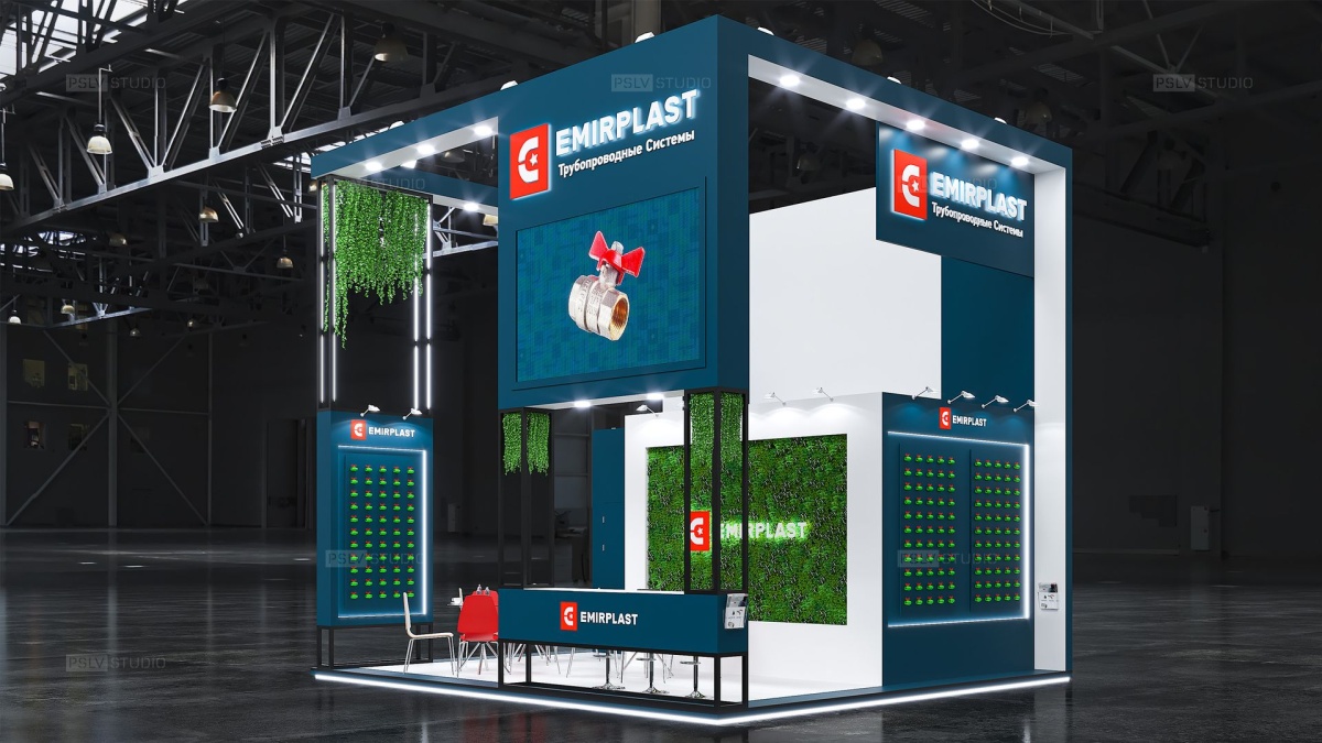 дизайн-проект выставочного стенда emirplast | Поспелов Денис — Студия дизайна