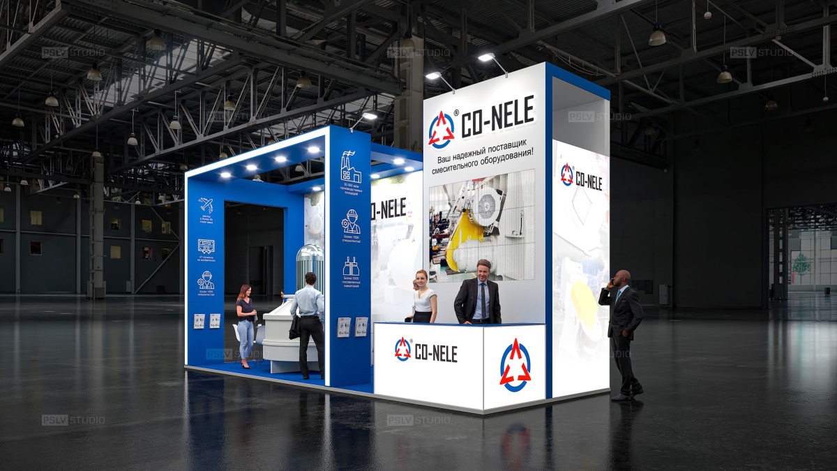 дизайн-проект выставочного стенда co-nele | Поспелов Денис — Студия дизайна